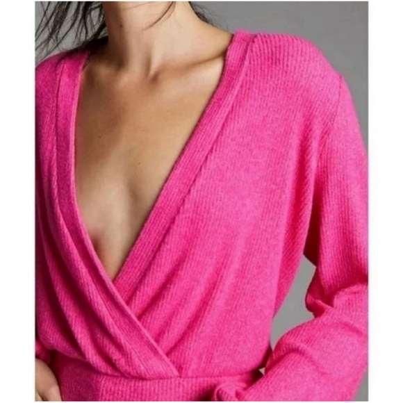 Anthropologie Amadi Rocio Surplice Wrap Top NWT SZ XL - Picture 2 of 14